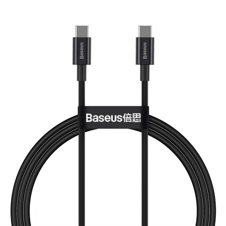 Кабель USB-C BASEUS Superior Series Fast Charging, Type-C - Type-C, 100W, 1 м, черный - 1