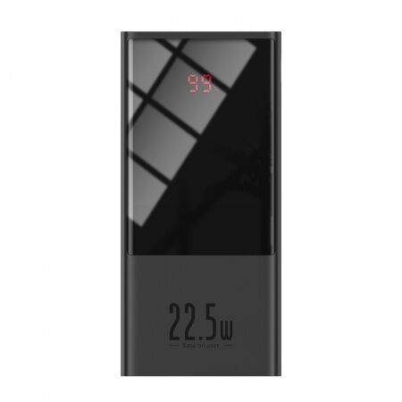 Портативный аккумулятор BASEUS Super mini digital Display PPMI02, 3A, 20000 мА⋅ч, черный, дисплей - 1