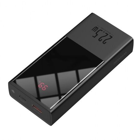 Портативный аккумулятор BASEUS Super mini digital Display PPMI02, 3A, 20000 мА⋅ч, черный, дисплей - 3