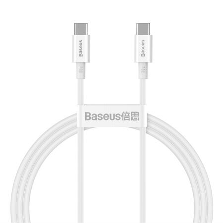 Кабель USB-C BASEUS Superior Series Fast Charging, Type-C - Type-C, 100W, 2 м, белый - 1