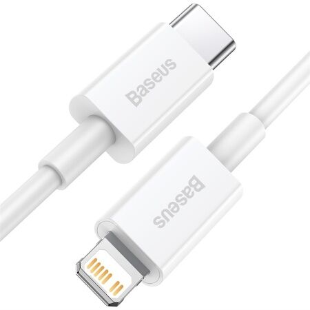 Кабель USB-C BASEUS Superior Series Fast Charging, Type-C - Lightning, 20W, 1.5 м, белый - 5