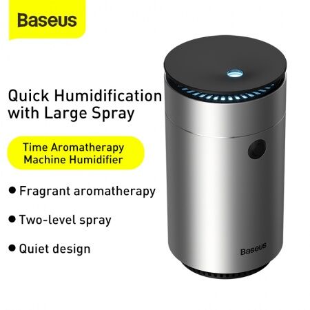 Увлажнитель воздуха BASEUS Time Aromatherapy machine humidifier, серебристый - 7