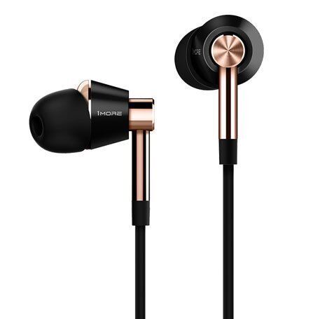 Наушники 1More Triple Driver In-Ear Headphones E1001 (Black/Gold) (Черный/Золотой) - 2