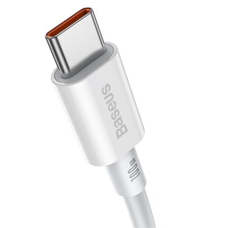 Кабель USB-C BASEUS Superior Series Fast Charging, Type-C - Type-C, 100W, 2 м, белый - 3