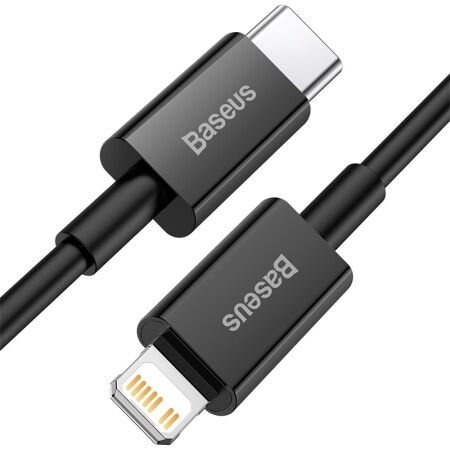 Кабель USB-C BASEUS Superior Series Fast Charging, Type-C - Lightning, 20W, 2 м, черный - 2