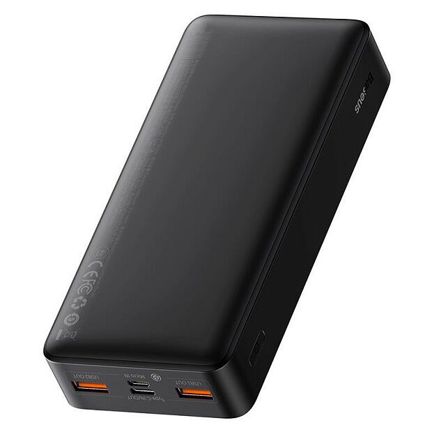 Портативный аккумулятор BASEUS Bipow Digital Display 20W, 3A, 20000 мАч, (Black) - 1
