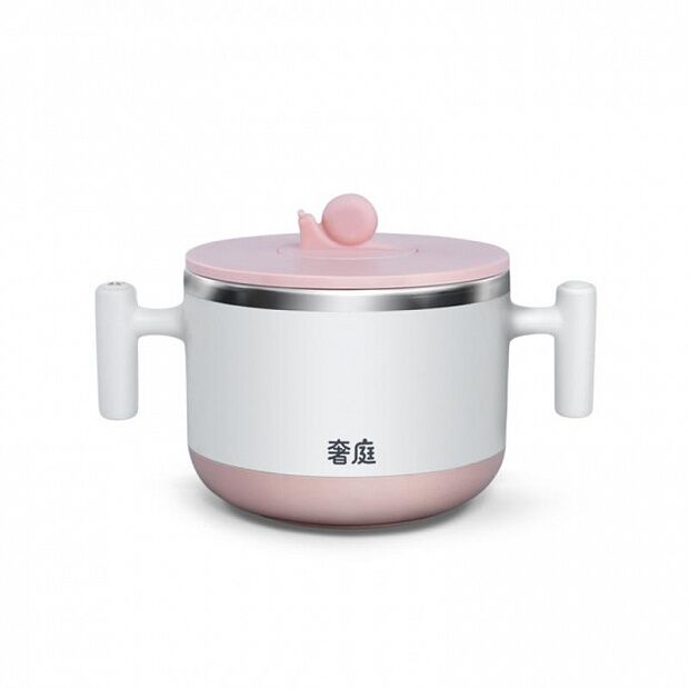 Термотарелка для еды Xiaomi Luxury court Intelligent Constant Temperature Food Bowl (Pink/Розовый) - 4