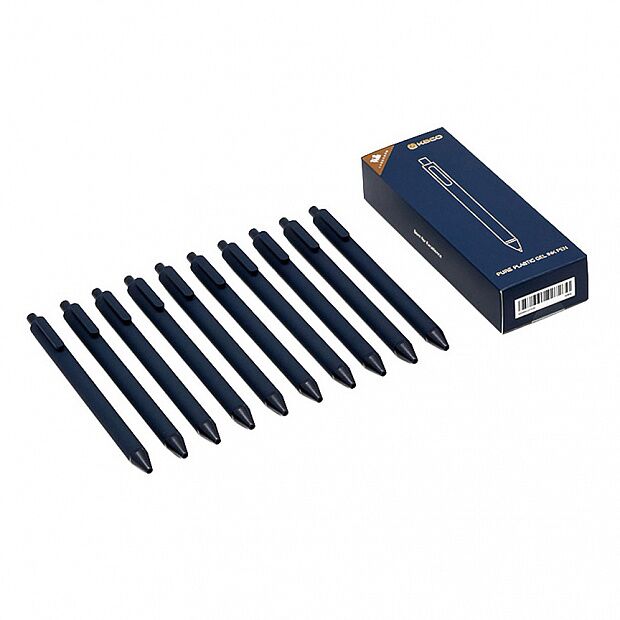 Набор гелевых ручек Kaco Pure Plastic Gel Ink Pen 10 Pack (Blue) - 1