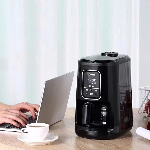 Капельная кофеварка с автомато мельницей Donlim DL-KF1061 (Black) - 7