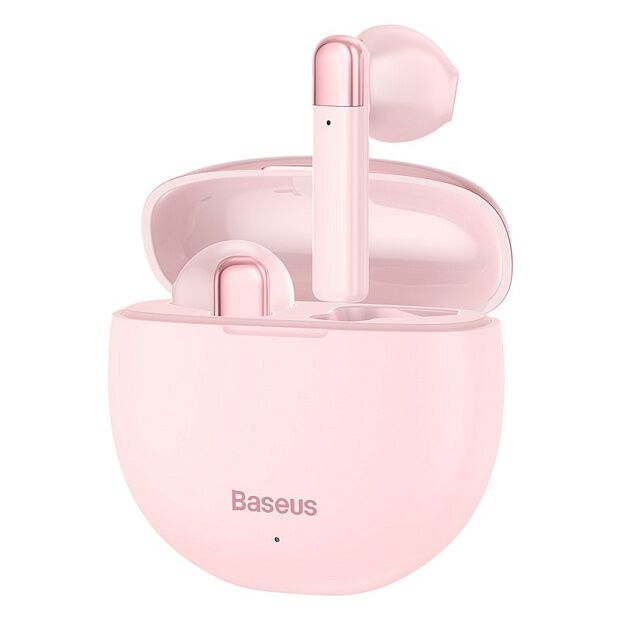 Беспроводные наушники BASEUS Encok True W2, Bluetooth, 35 мАч, розовый - 1