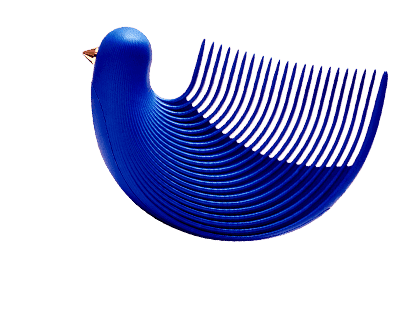 Гребешок-расческа для волос YIYOHOME Bird Comb (Blue/Синий) 