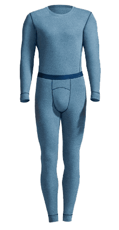 Мужская пижама Crab Secret Men's Thick And No Trace Warm Suit (Blue/Синий) 