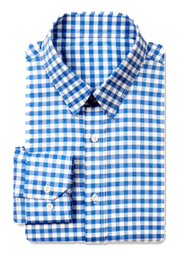 Рубашка с длинным рукавом Xiaomi iFDU High-Grade Custom Fresh Plaid Cotton Shirt (Blue/Голубой) 
