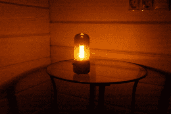 Пример свечения ночного светильника Сяоми