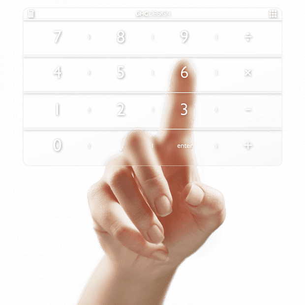 Умная ультратонкая клавиатура для ноутбука Xiaomi Pro 15.6'' Luckey Nums Ultra-thin Smart Keyboard 